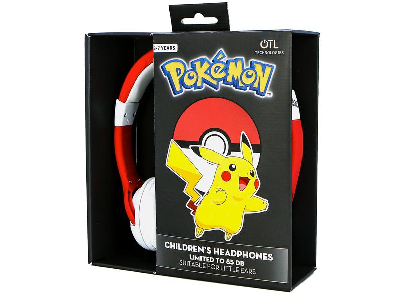 OTL Casques extra-auriculaires Pokemon Pokeball Rouge