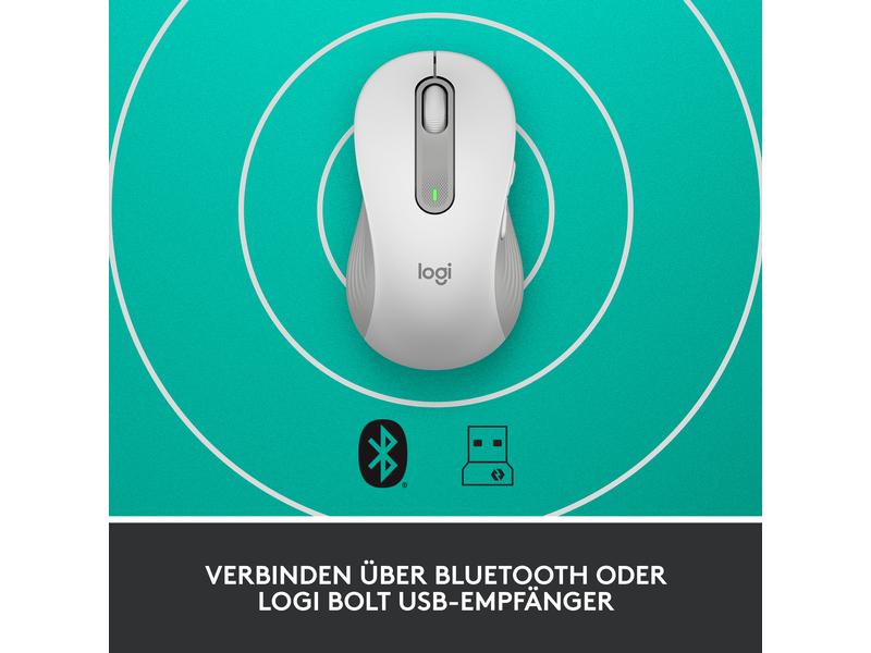 Logitech Souris Signature M650 L left Blanc