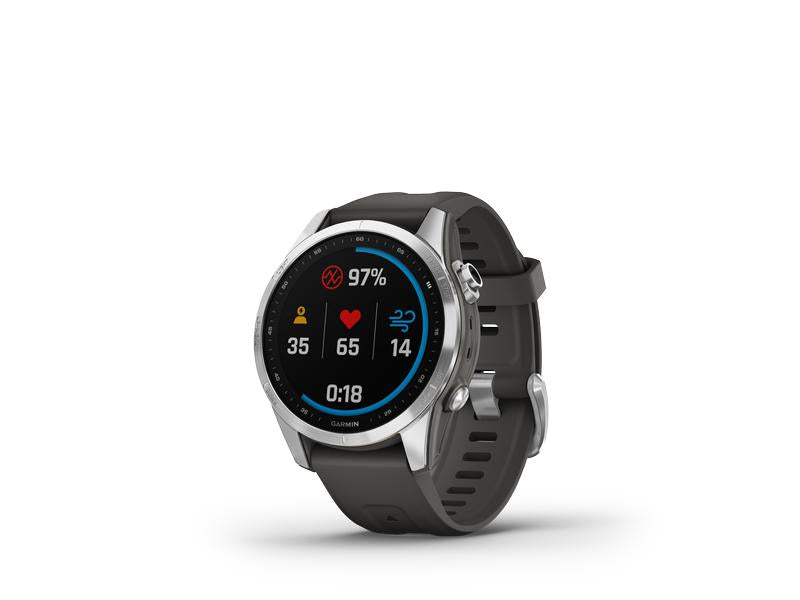 GARMIN Sportuhr Fenix 7S Anthrazit/Silber