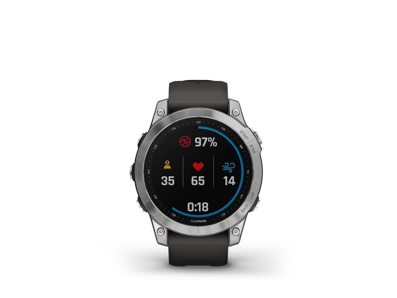 GARMIN Montre de sport Fenix 7 Anthracite/Argent