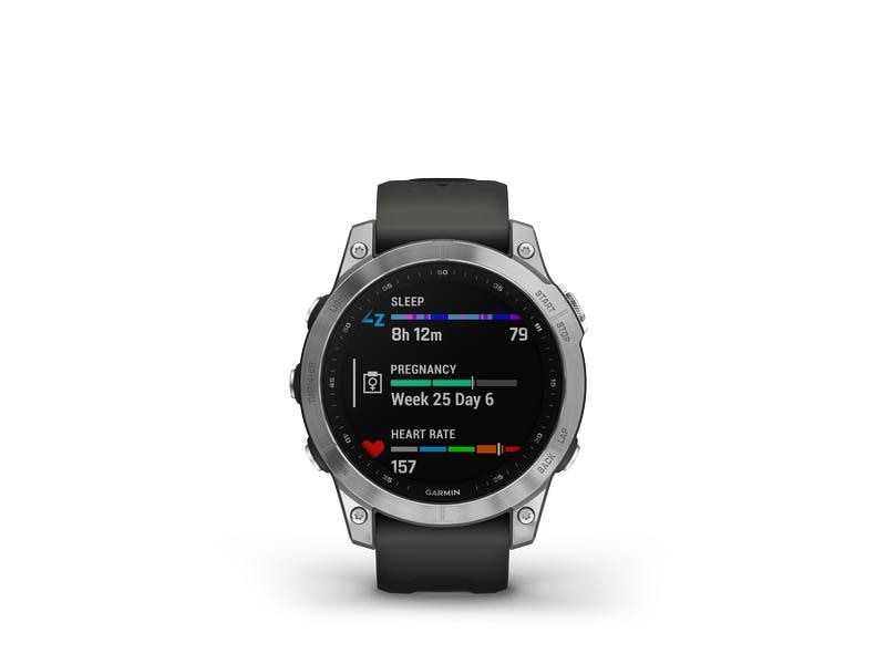 GARMIN Sportuhr Fenix 7 Anthrazit/Silber