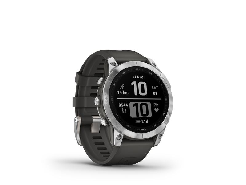 GARMIN Sportuhr Fenix 7 Anthrazit/Silber