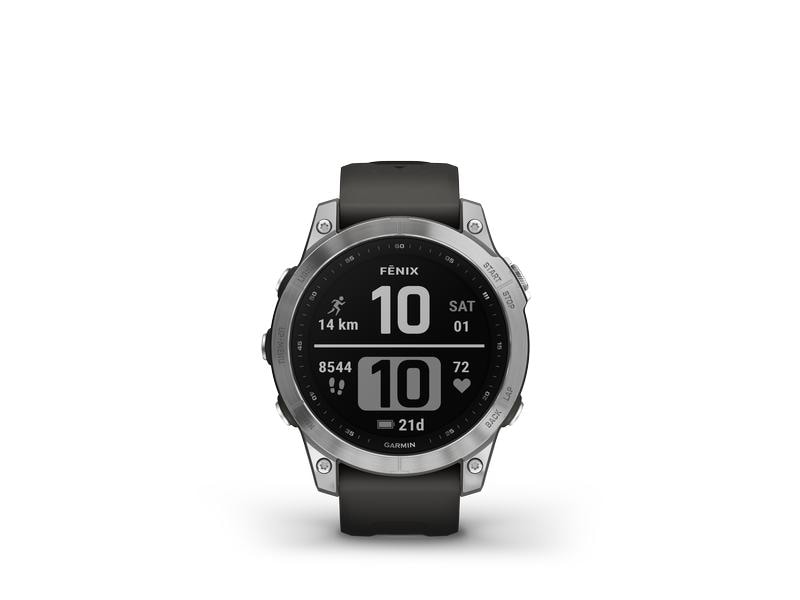 GARMIN Montre de sport Fenix 7 Anthracite/Argent