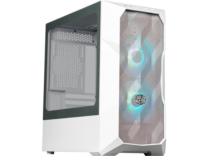 Cooler Master Boîtier d’ordinateur MasterBox TD300 Mesh Blanc