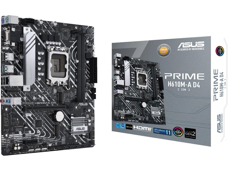 ASUS Carte mère PRIME H610M-A D4-CSM