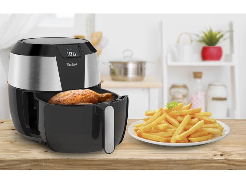 Tefal Friteuse à air chaud EasyFry XXL 1.6 kg, Noir/Argenté