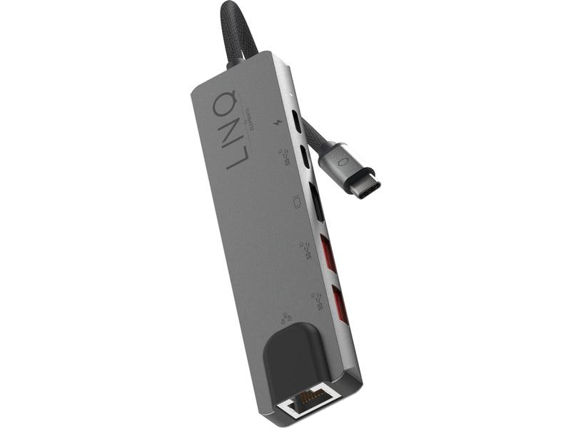 LINQ par ELEMENTS Station d'accueil 6 en 1 PRO Hub Multiport USB-C