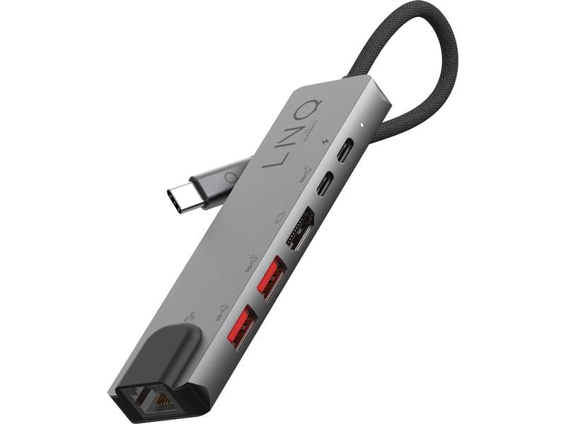 LINQ by ELEMENTS Dockingstation 6in1 PRO USB-C Multiport Hub