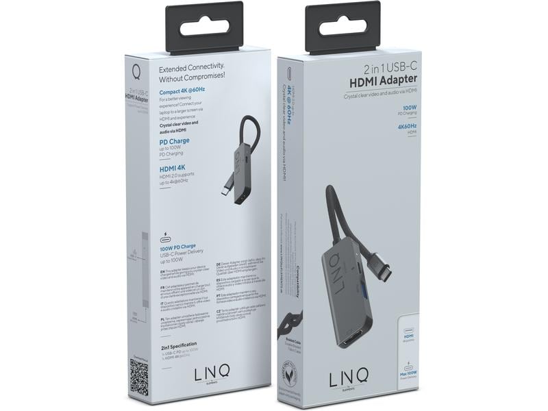 LINQ by ELEMENTS Station d'accueil 2in1 USB-C Multiport Hub