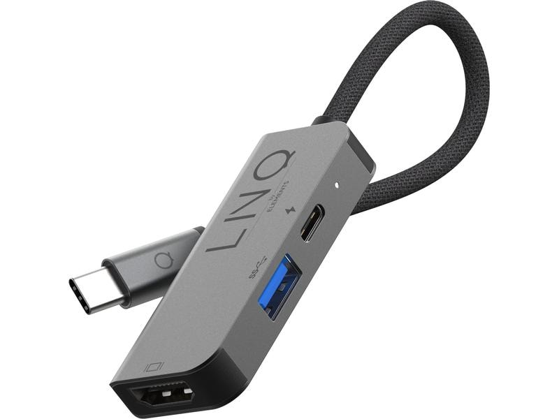 LINQ by ELEMENTS Station d'accueil 3in1 USB-C Multiport Hub