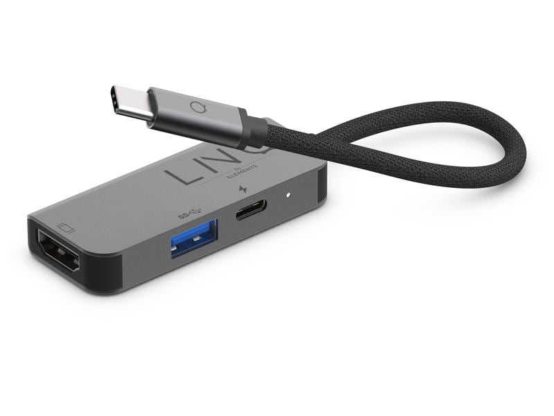 LINQ by ELEMENTS Station d'accueil 3in1 USB-C Multiport Hub