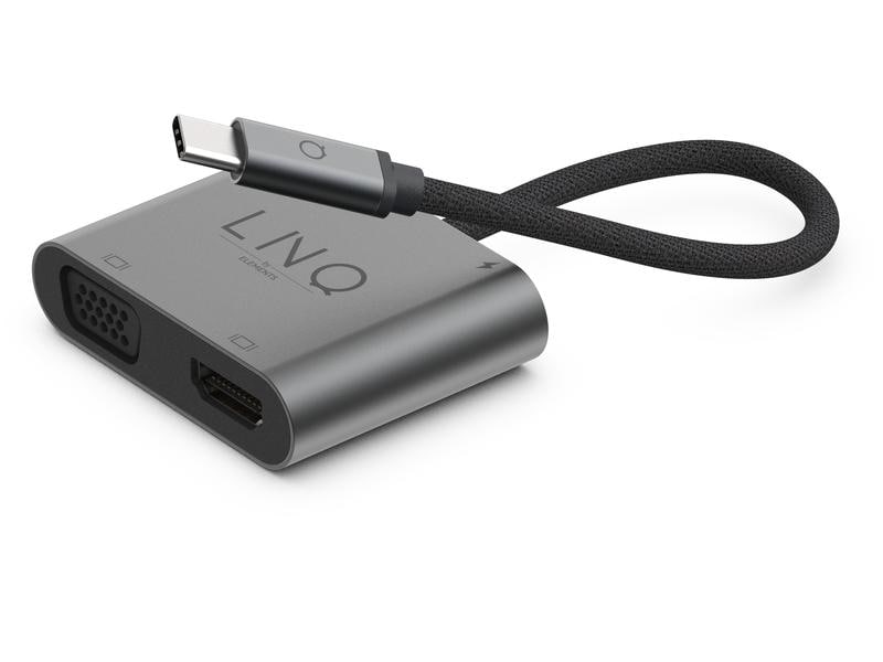 LINQ by ELEMENTS Station d'accueil 4in1 USB-C Multiport Hub