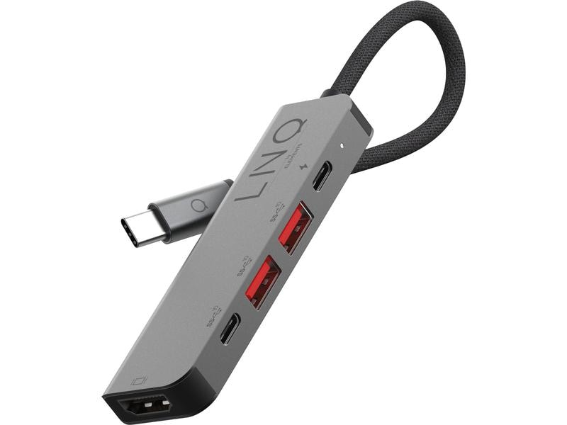 LINQ by ELEMENTS Station d'accueil 5in1 PRO USB-C Multiport Hub