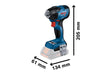 Bosch Professional Visseuses à percussion sans fil GDS 18V-210 C Solo