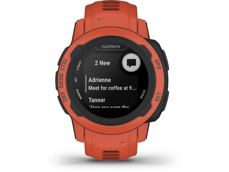 GARMIN Sportuhr Instinct 2S Rot/Schwarz