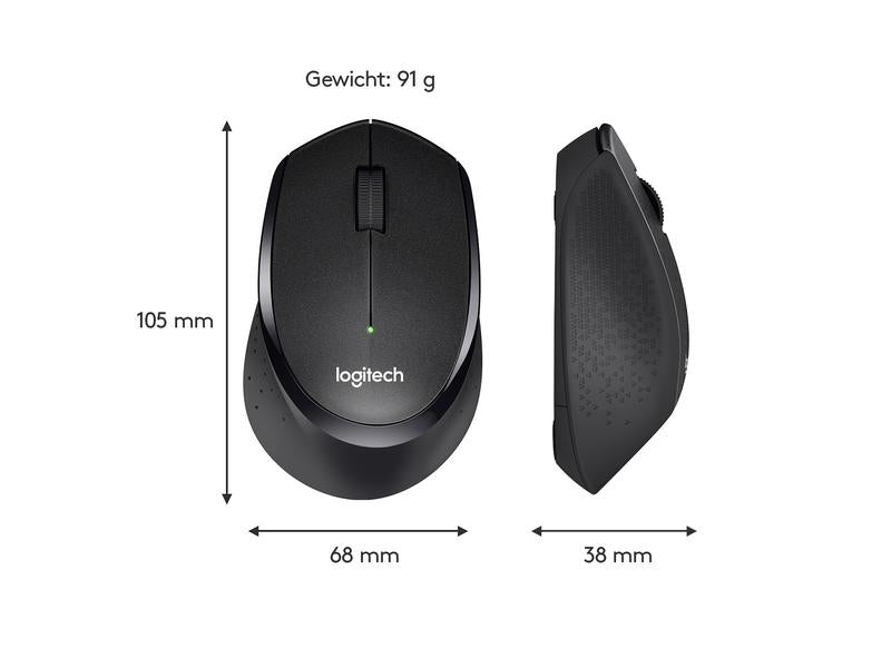 Logitech Souris M330 Silent Plus noir