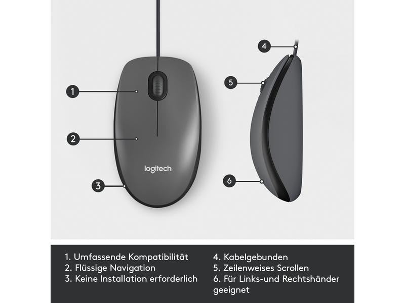 Logitech Souris M100 Optical