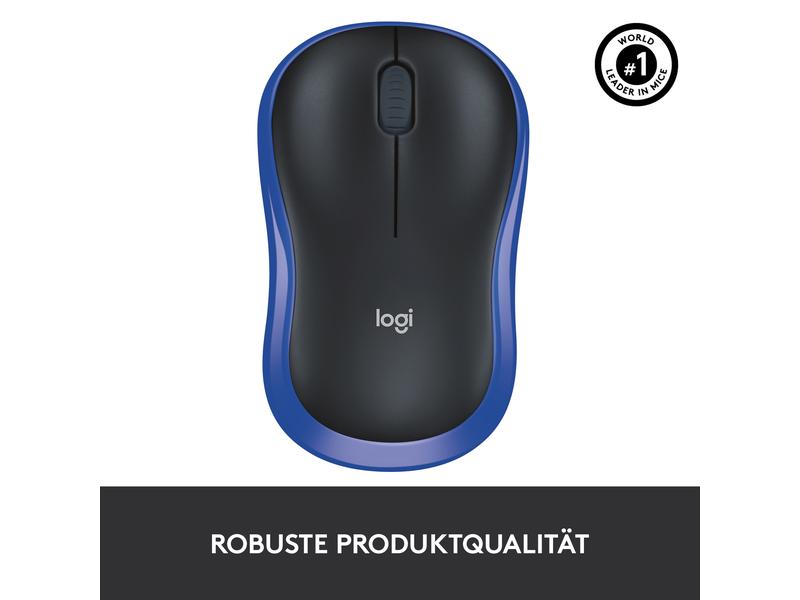 Logitech Souris M185 Wireless Bleu bleu