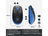 Logitech Souris M190 Bleu/Noir, sans fil