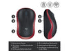 Logitech Souris M185 Wireless rouge