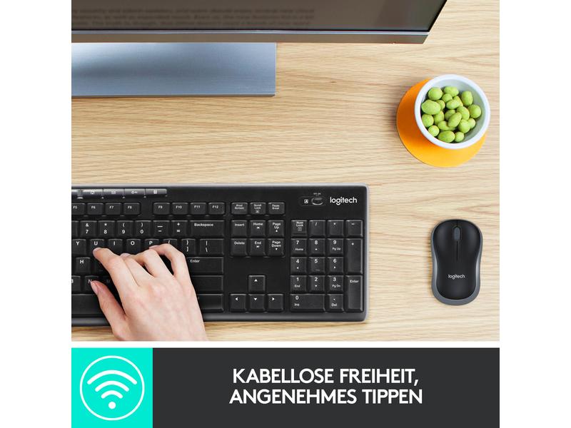 Logitech Tastatur-Maus-Set MK270 US-Layout