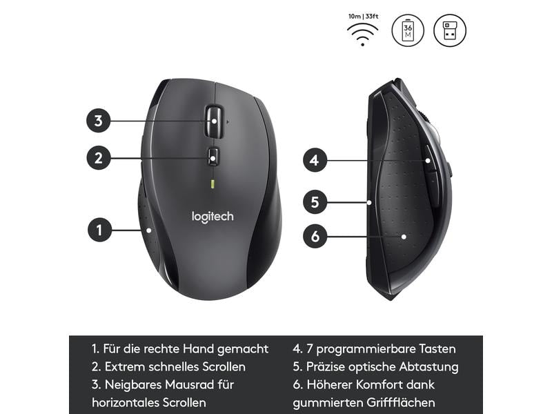 Logitech Maus M705 Marathon Bulk