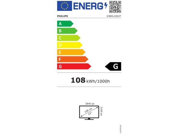 Philips Écran tactile T-Line 43BDL3452T/00 capacitif 43 "