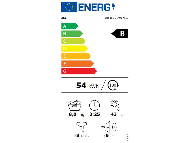 AEG by Electrolux Machine à laver LB5460 Gauche