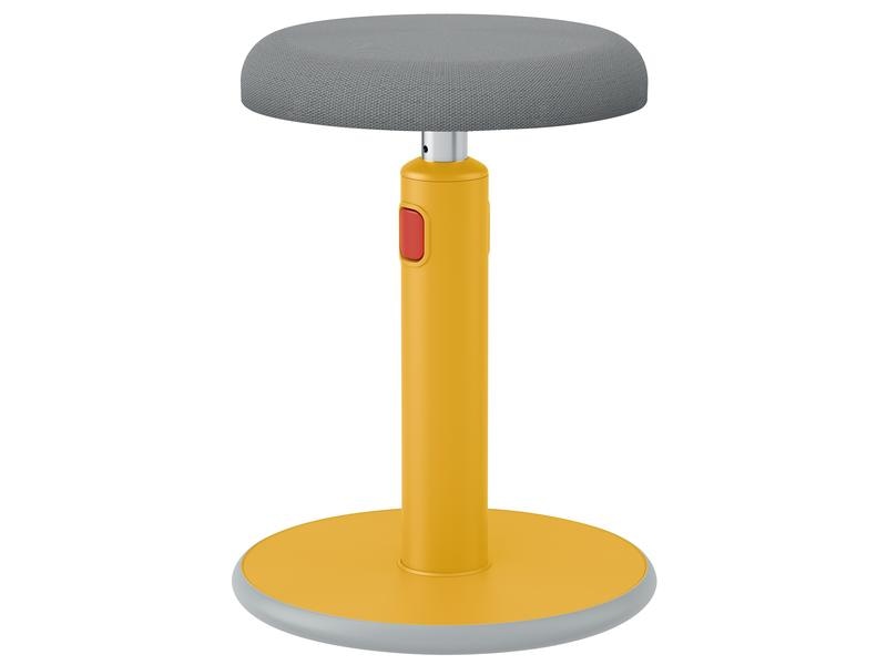 Leitz Ergo Cosy Siège actif et tabouret debout jaune