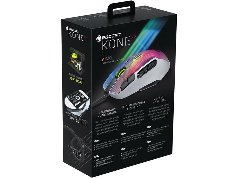 Roccat Souris de gaming Kone XP Blanc