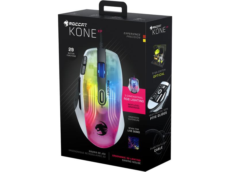 Roccat Souris de gaming Kone XP Blanc