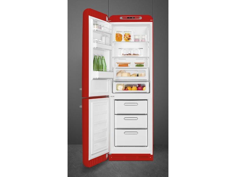 SMEG Kühl-Gefrierkombination FAB32LRD5 Rot, Links