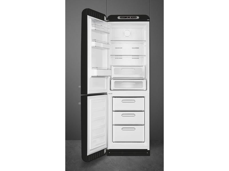 SMEG Kühl-Gefrierkombination FAB32LBL5 Schwarz, Links