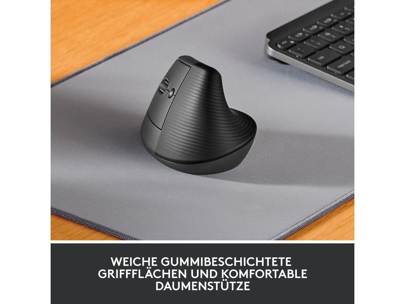 Logitech Souris ergonomique Lift Left Graphite