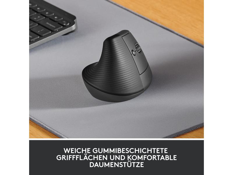 Logitech Ergonomische Maus Lift Graphite