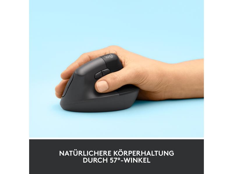 Logitech Souris ergonomique Lift Graphite