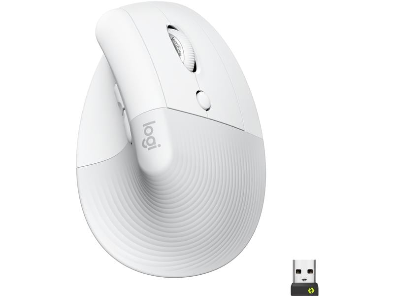 Logitech Souris ergonomique Lift Off-white