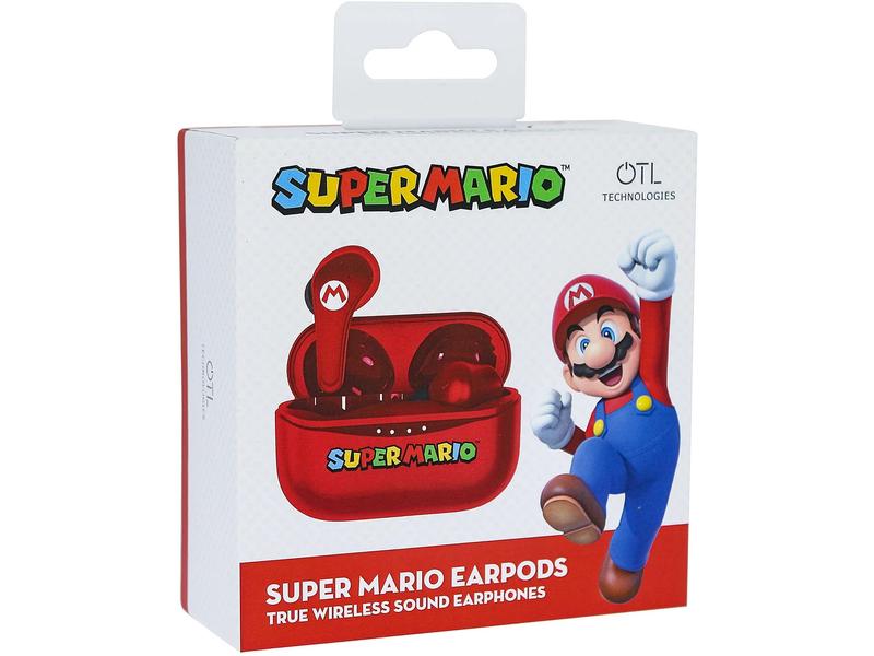 OTL Écouteurs True Wireless In-Ear Nintendo Super Mario Rouge