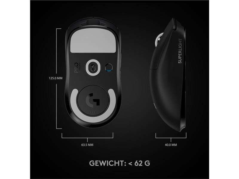 Logitech Souris de Jeu Pro X Superlight Noir