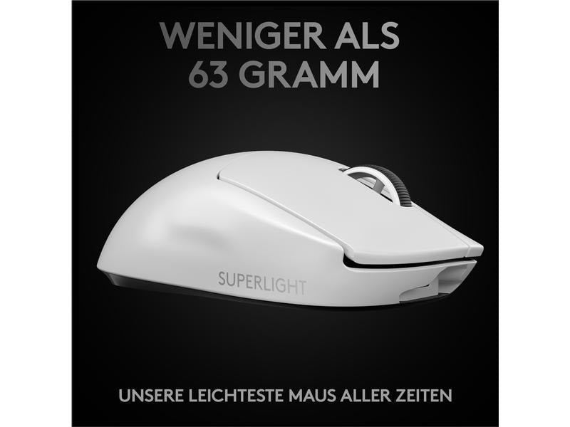 Souris de jeu Logitech Pro X Superlight blanche