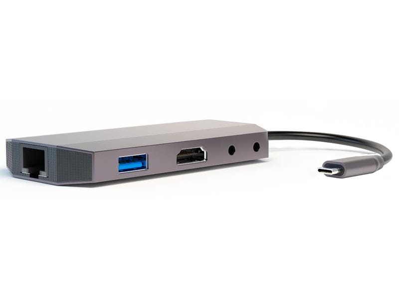 4smarts Station d'accueil Hub 9in1 USB-C - HDMI/USB-A/SD/PD