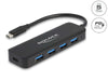 Delock Dockingstation 4x USB Typ-A + 1x USB Typ-C Power Delivery