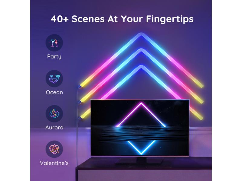 Govee Lampe murale Glide, 6+1, 1.8 m, RGBIC