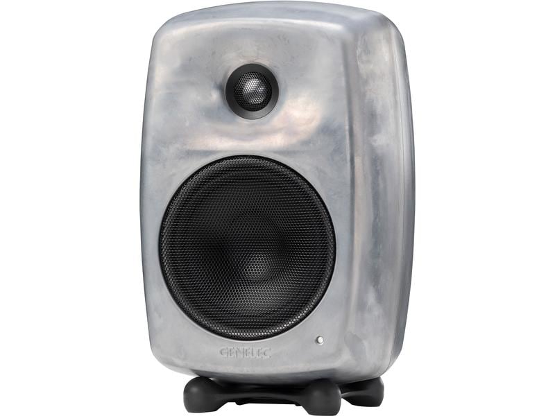 Genelec Enceinte d’étagère G Three – 50 watts, aluminium brut