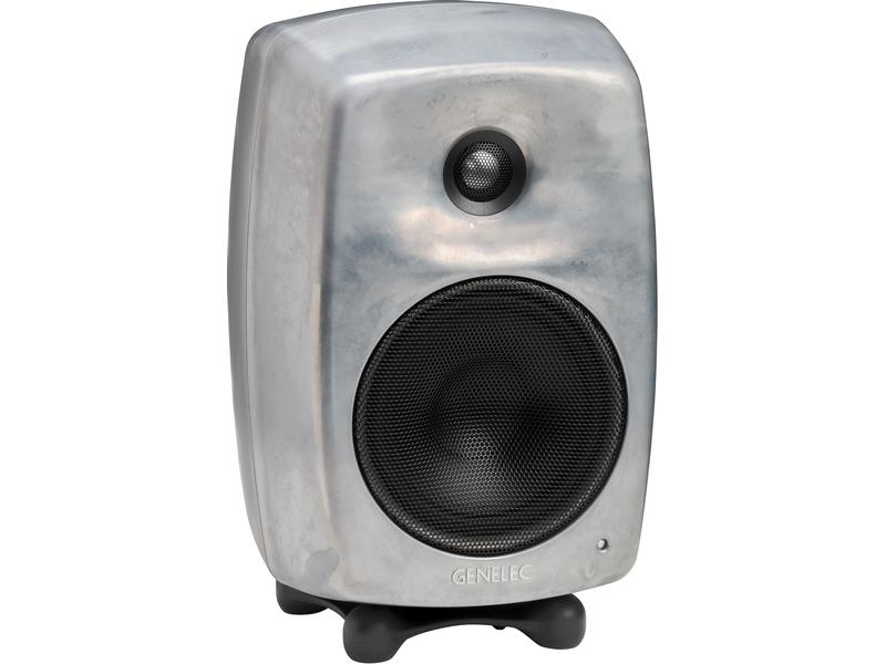 Genelec Enceinte d’étagère G Three – 50 watts, aluminium brut