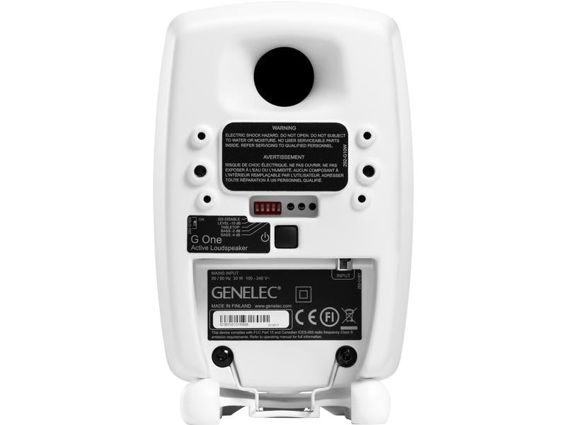 Genelec Enceinte d’étagère G One – 25 watts, Blanc