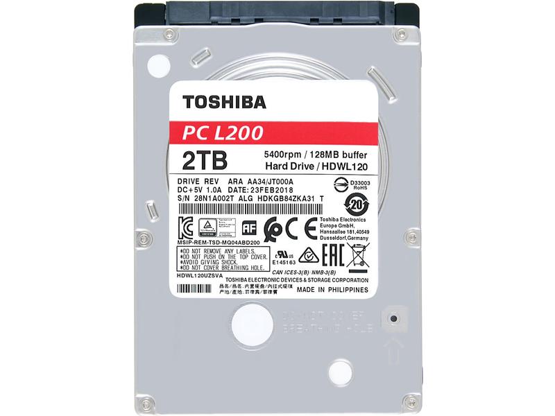 Toshiba Disque dur L200 2.5" SATA 2 TB