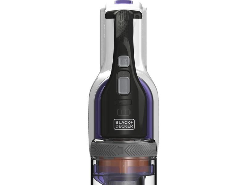 BLACK+DECKER Aspirateur à main/manche sans fil Pet 4 in 1 Violet/Blanc