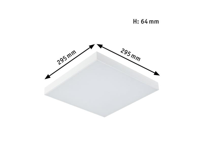 Paulmann Plafonnier LED Panel Velora Rainbow, 13.2 W, RGBW, blanc