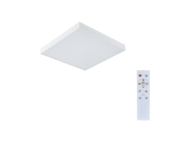 Paulmann Plafonnier LED Panel Velora Rainbow, 13.2 W, RGBW, blanc